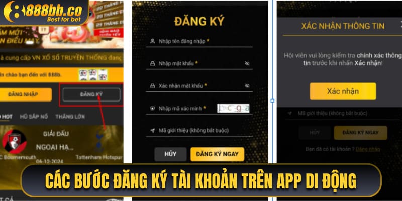 Các Bước Đăng Ký Tài Khoản Trên App Di Động