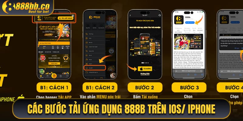 Các Bước Tải Ứng Dụng 888B Trên IOS/ ỊPHONE