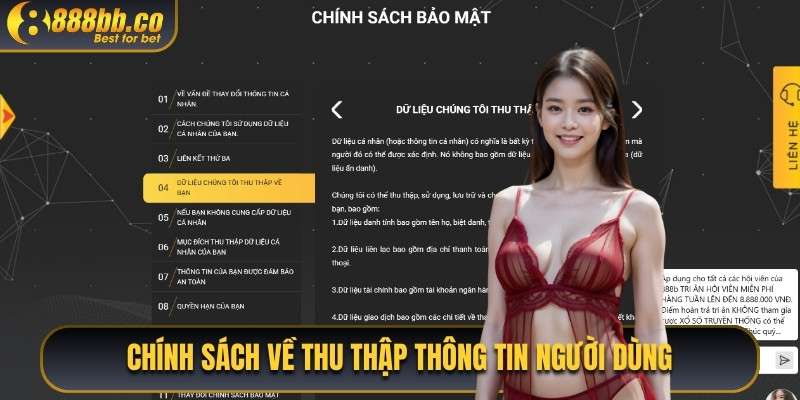 Chính Sách Về Thu Thập Thông Tin Người Dùng