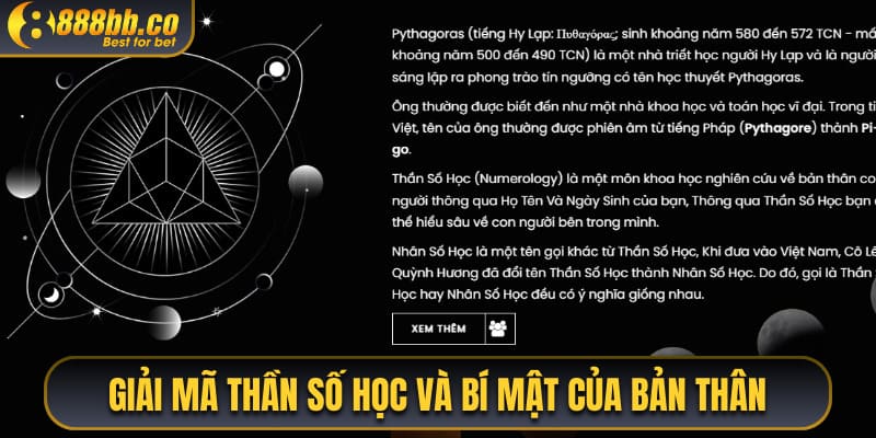 Giải Mã Thần Số Học Và Bí Mật Của Bản Thân