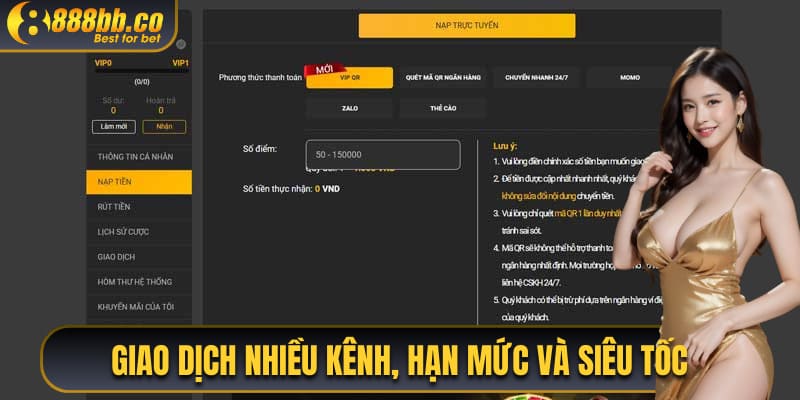 Giao Dịch Nhiều Kênh Hạn Mức Và Siêu Tốc