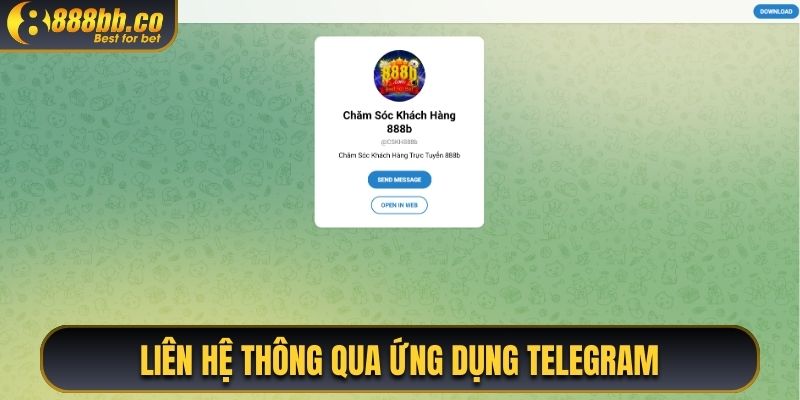 Liên Hệ Thông Qua Ứng Dụng Telegram