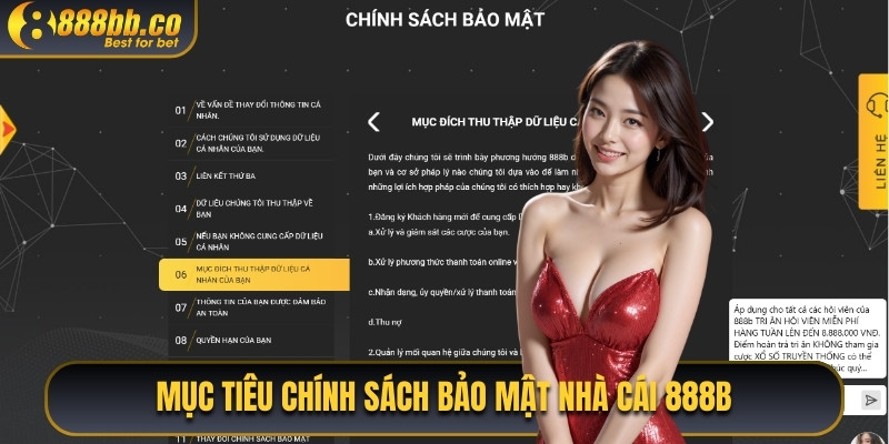 Mục Tiêu Chính Sách Bảo Mật Nhà Cái 888B 