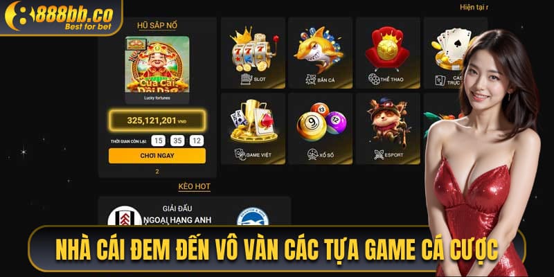 Nhà Cái Đem Đến Vô Vàn Các Tựa Game Cá Cược