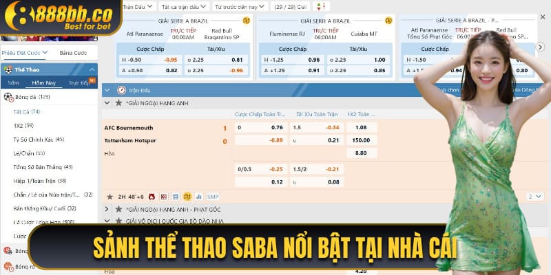 Sảnh Thể Thao SABA Nổi Bật Tại Nhà Cái